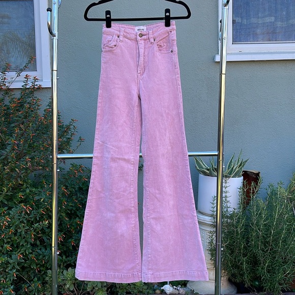 Rolla’s Pink Corduroy Eastcoast Flare ~ High Rise Pants - Picture 5 of 12